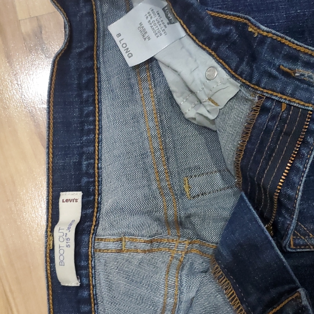 Levi's Boot Cut 515 Jeans - Size 8 Long - Picture 3 of 7